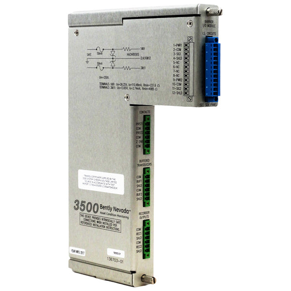 136703-01 | Bently Nevada Discrete Internal Barrier I/O Module