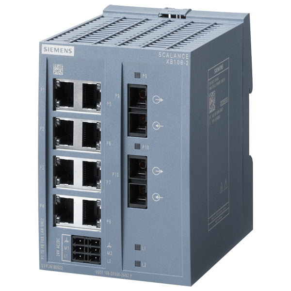 6GK5108-2BD00-2AB2 | Siemens SCALANCE XB108-2 Unmanaged IE Switch